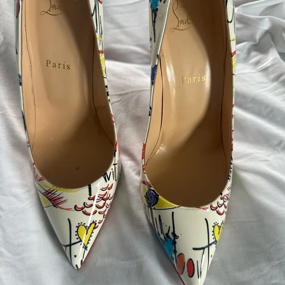 Christian Louboutin Multicolor Graffiti Women's Pumps - Picture 4 of 4